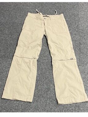 Prana Wide Leg Convertible Pants in Beige